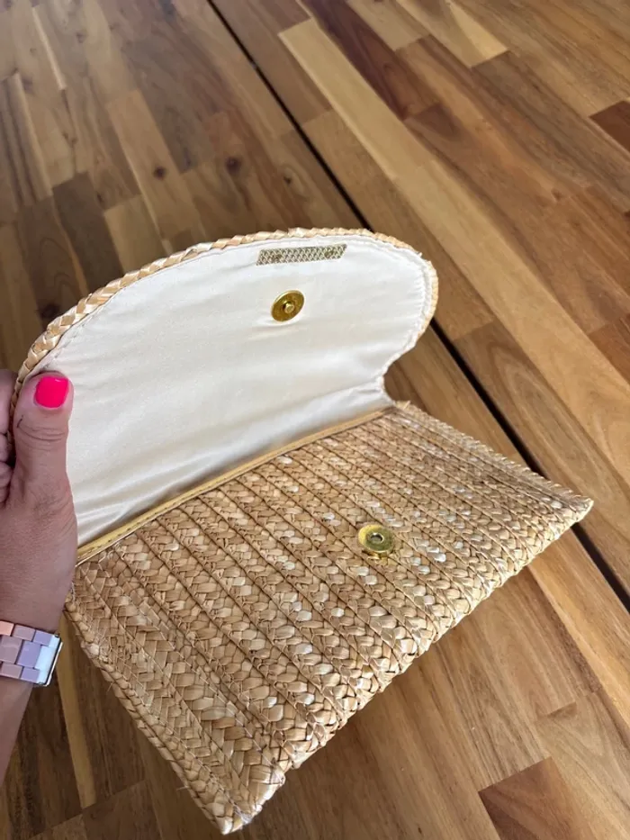 Pochette en paille Love - photo numéro 4
