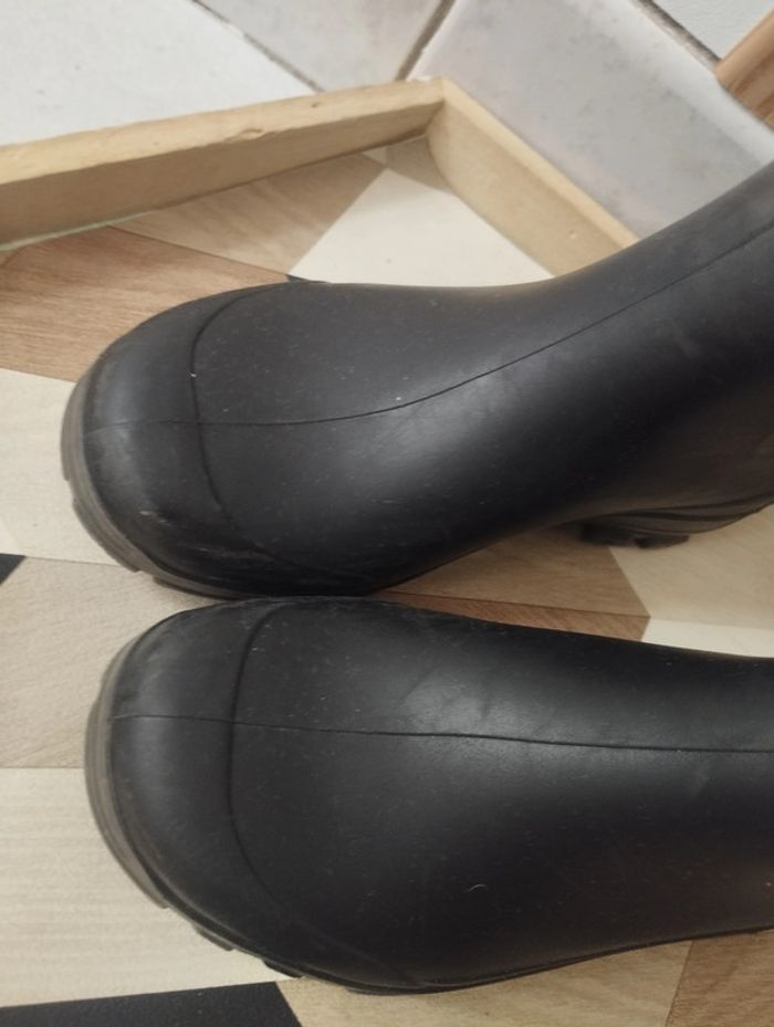Bottes de pluie /équitation 31/32 noires mixte - photo numéro 4