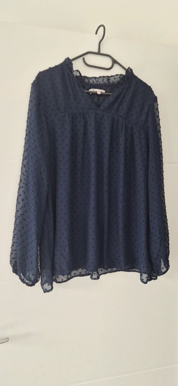 Blouse bleu grain de malice