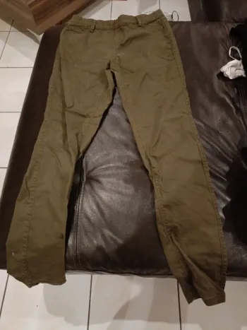 Pantalon camaïeu 38 kaki