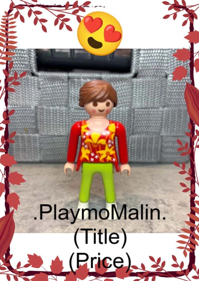 Personnage figurine femme playmobil