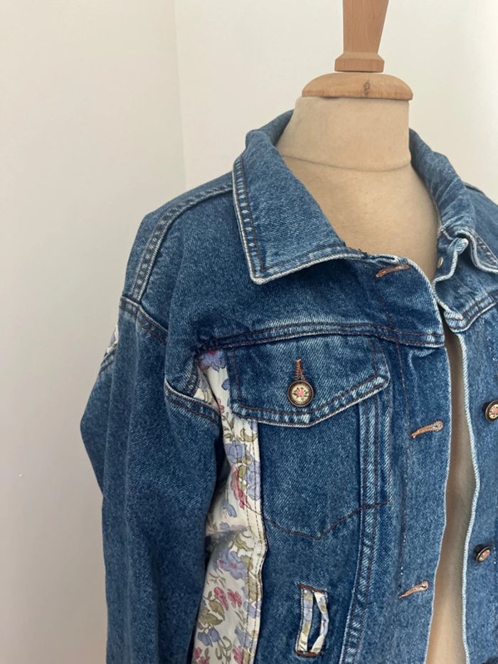 Veste en jean vintage taille M - photo numéro 2