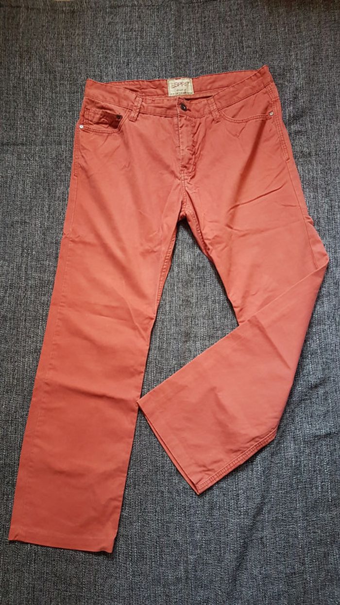 Jean pantalon rouge Esprit - photo numéro 2