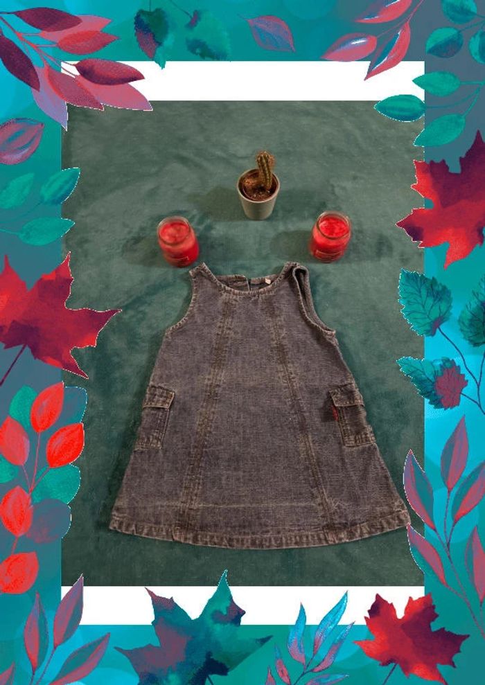 Robe en jeans sergent major taille 12 mois