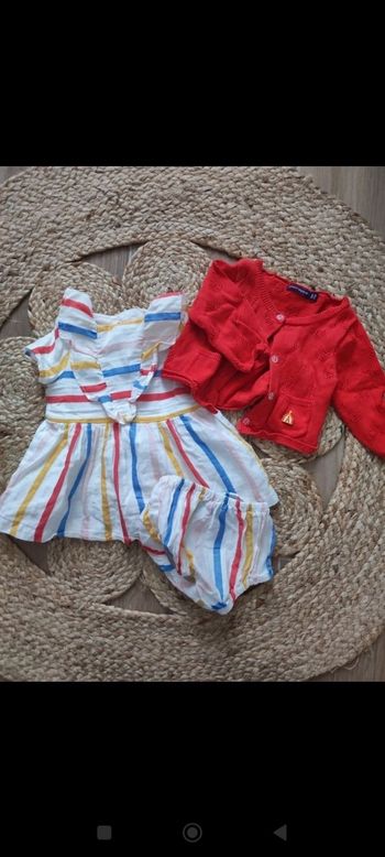 Ensemble robe bloomer gilet