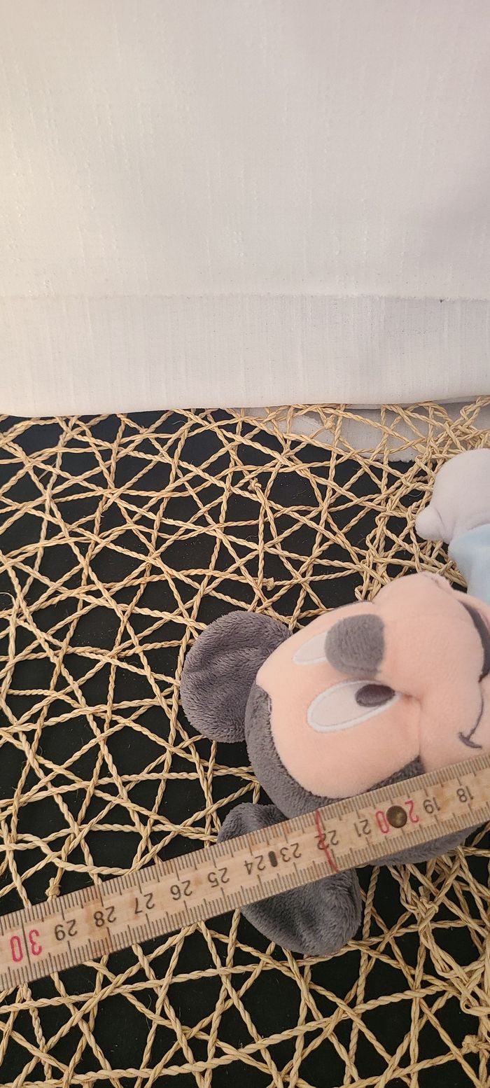 Disney Mickey la souris Peluche bleu blanc mouton - photo numéro 4