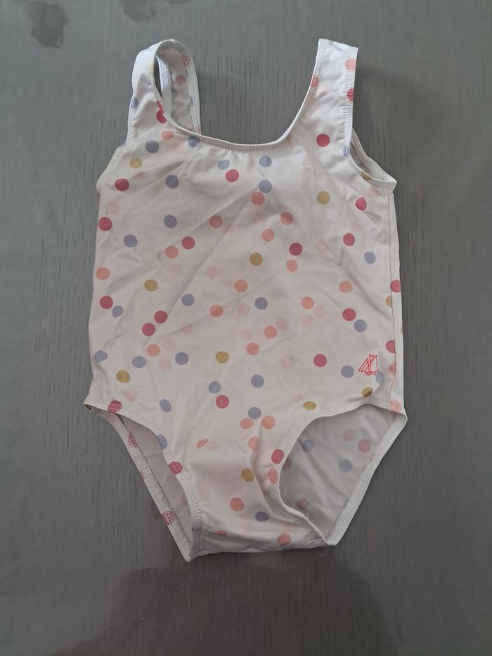 Maillot de bain à pois multicolores