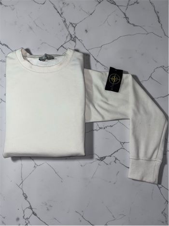 Sweat Stone Island blanc - très bon état Taille (M)