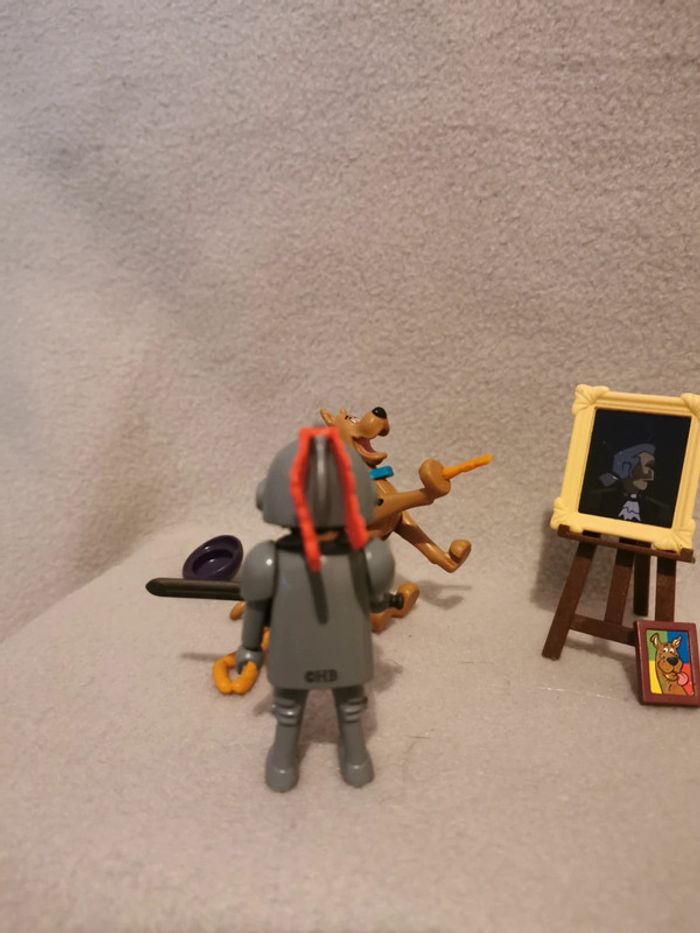 Playmobil scooby-doo peintre et chevalier - photo numéro 4
