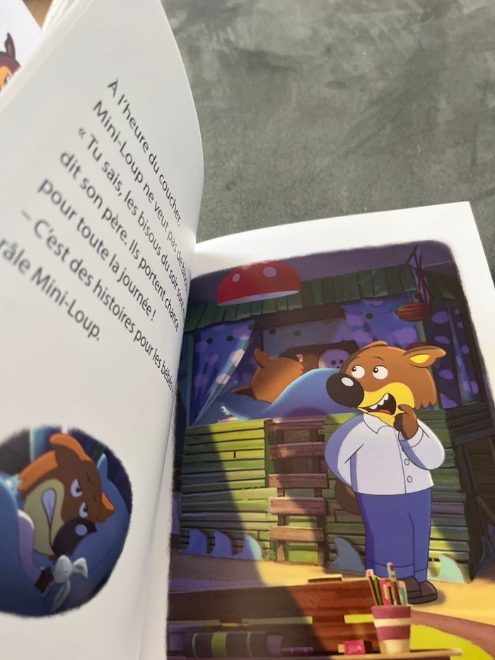Livre cp mini loup le bisou magique - photo numéro 2