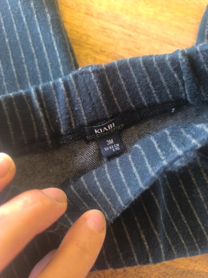 Pantalon rayures Kiabi 3 mois - photo numéro 3