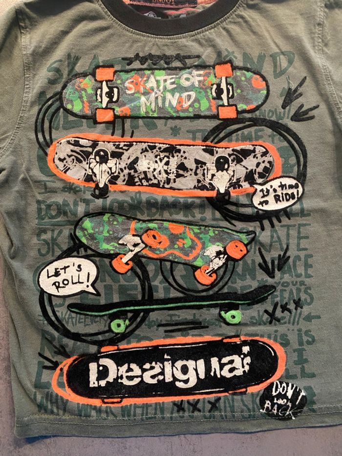 T-shirt manches longues « skate » Desigual taille 5/6 ans - photo numéro 2