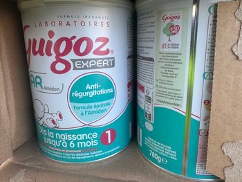 Lot de 6 boîtes de lait Guigoz anti régurgitation 1