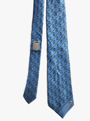 Cravate Claude Terrail Paris – Soie – Motif Blason / Club