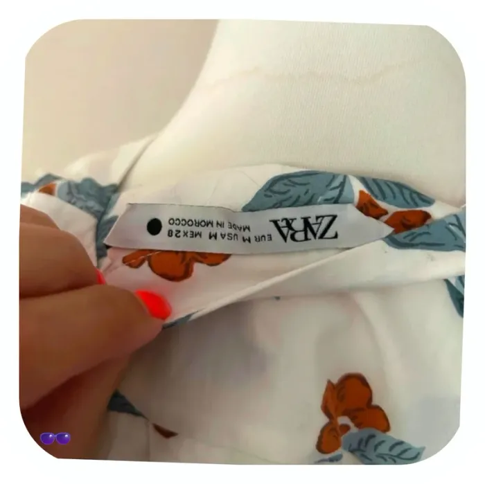 Zara robe blonde/femme, taille M/38 manches longues - photo numéro 3