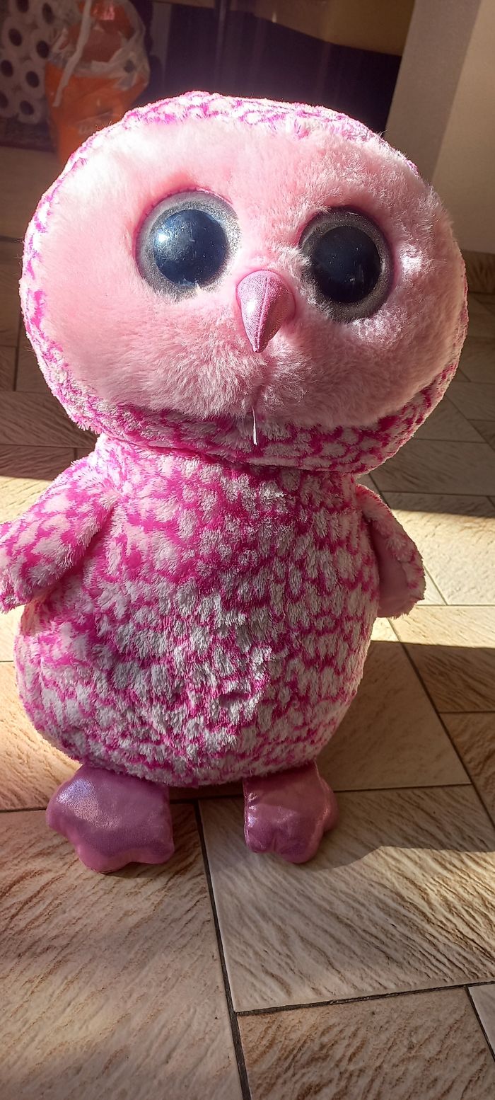 Grande peluche hibou chouette Ty