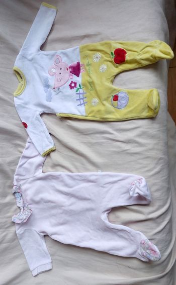 Lots pyjamas hiver épais bébé fille 3 mois