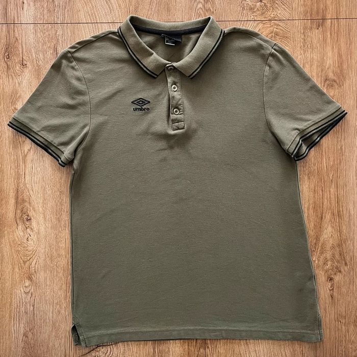 Polo/t.shirt kaki Umbro pour homme, taille L - photo numéro 2
