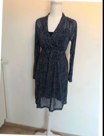 💙 Robe fluide à pois MEXX XS avec fond de robe inclus 💙
