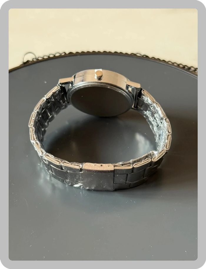 Montre à chaîne argentée cadran blanc - photo numéro 3