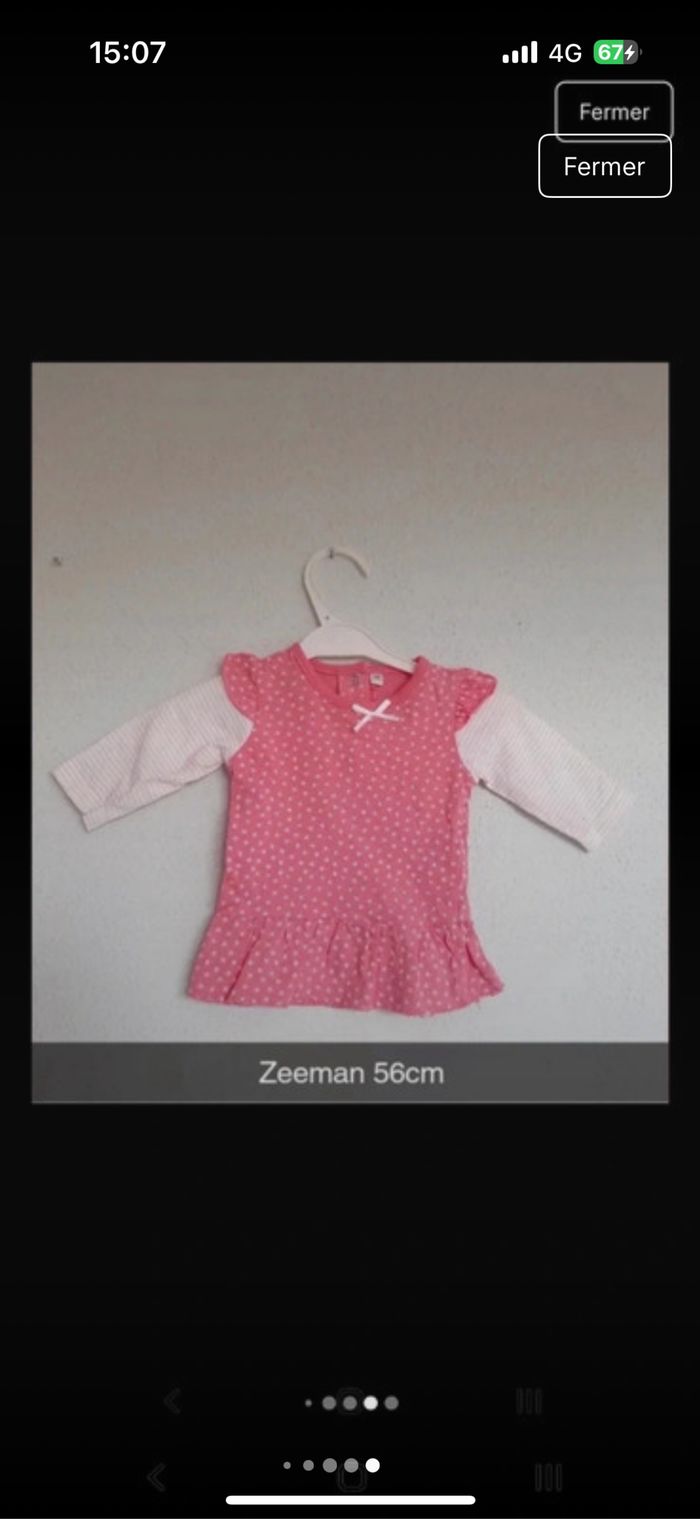 Lot de vêtements bébé 1 mois 56cm - photo numéro 9