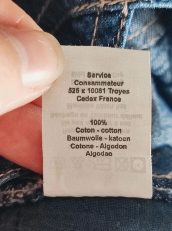 Salopette Short Jean / Petit Bateau - 3 mois - photo numéro 5