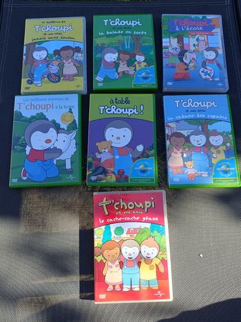 Lot 7 DVD T'choupi