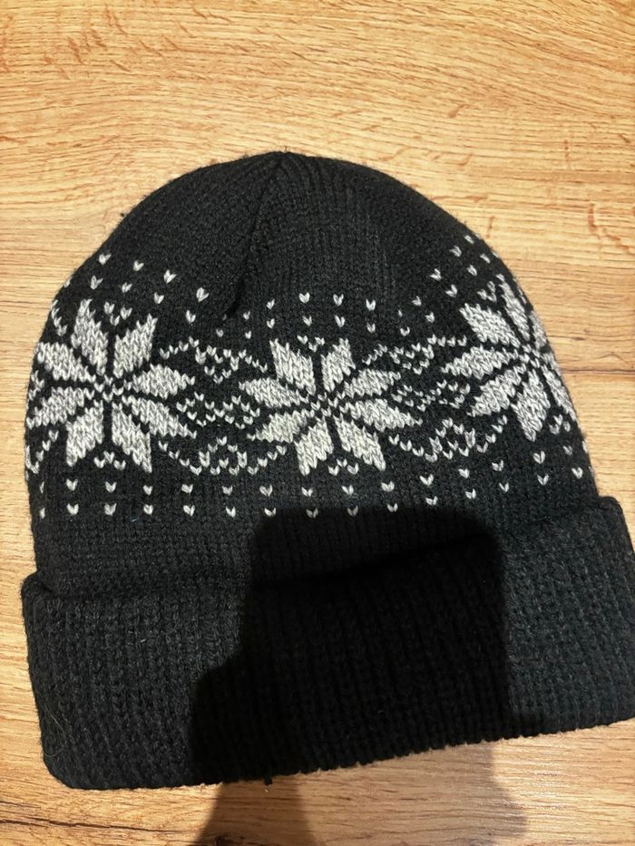 Bonnet ski adulte taille unique noir et blanc thinsulate - photo numéro 3