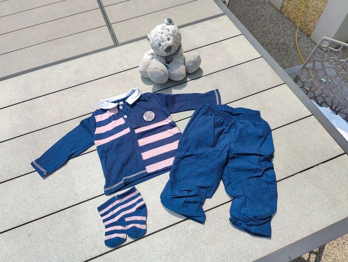 Jolie ensemble rugby garçon 12 mois