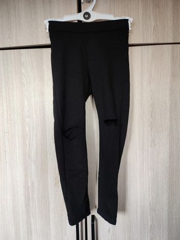 Pantalon tregging noir genou troué 8 ans Kiabi