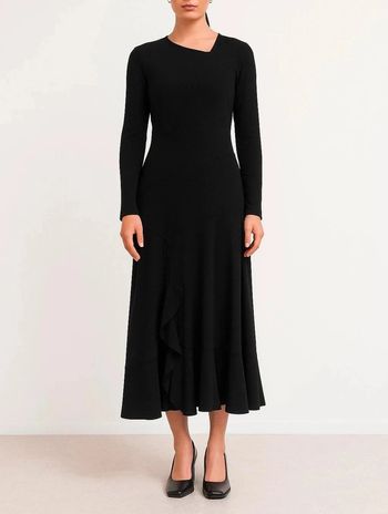 Robe noire asymétrique Indies Taille S/M
