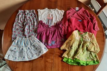Lot de 7 vêtements, fille, été, 3 ans