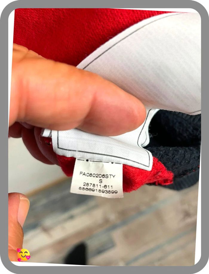 👕 Sweat-shirt Nike homme – Taille S – Rouge et noir, logo brodé - photo numéro 6