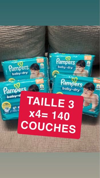 LOT PAMPERS TAILLE 3