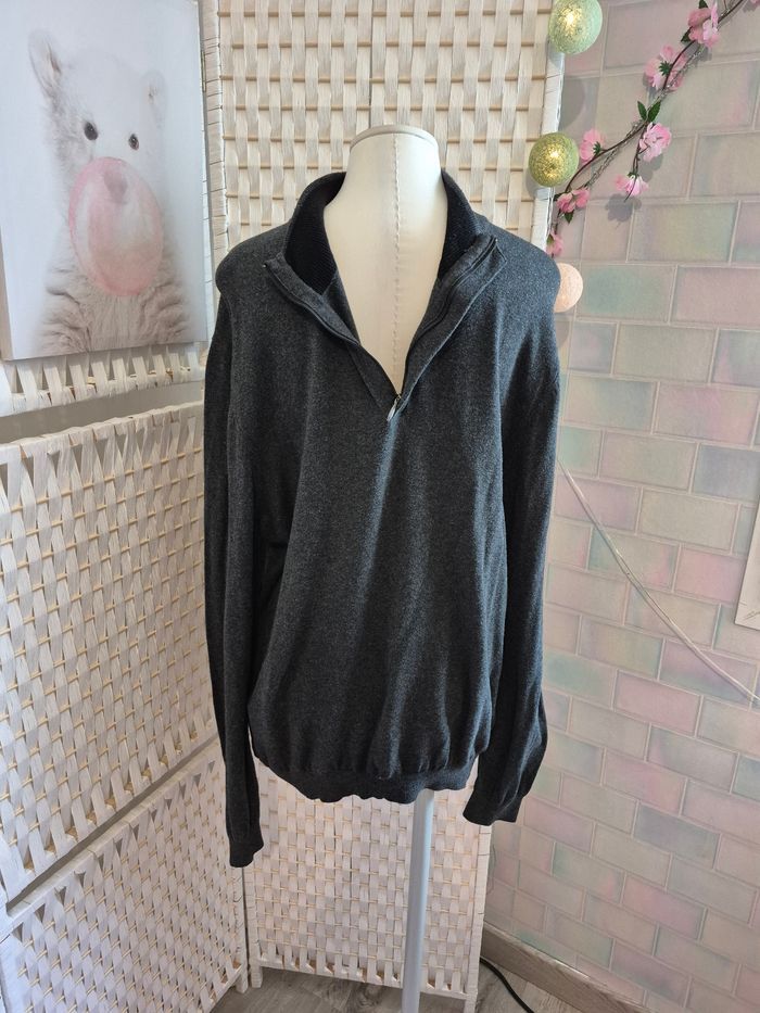💕Jolie pull col zippé homme Txxl celio 💕 - photo numéro 4