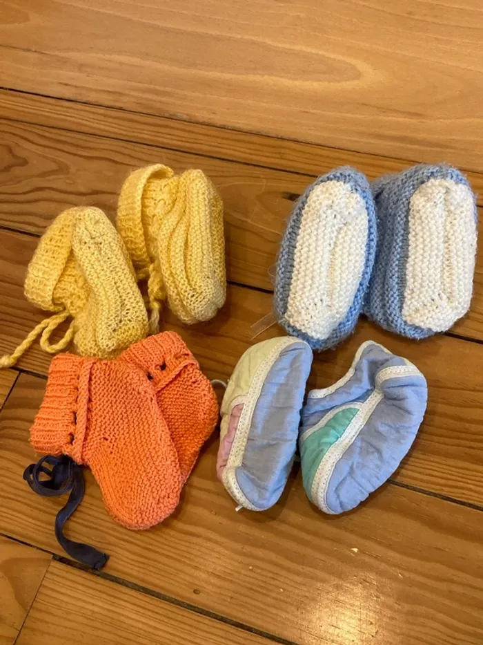 Lot de 4 chaussons bébé 15-18 mixte - photo numéro 4