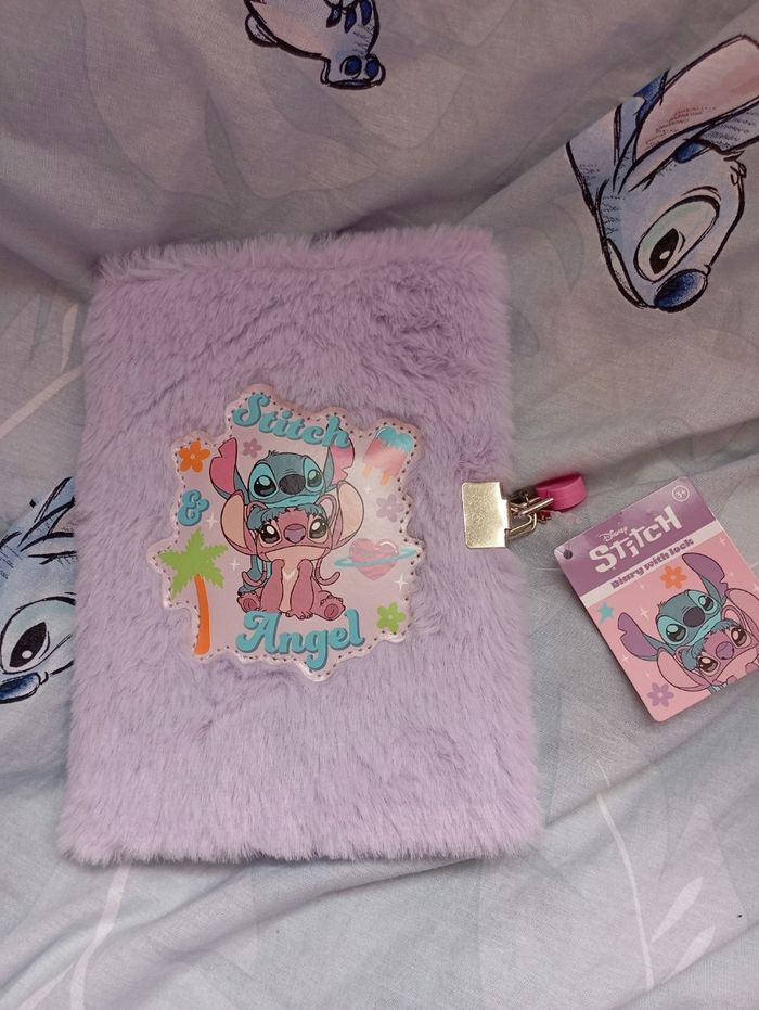 Carnet secret violet stitch et angel neuf - photo numéro 1