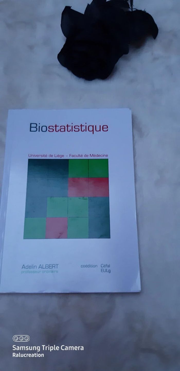 🖤Livre de Biostatistique - Faculté de Médecine - photo numéro 1