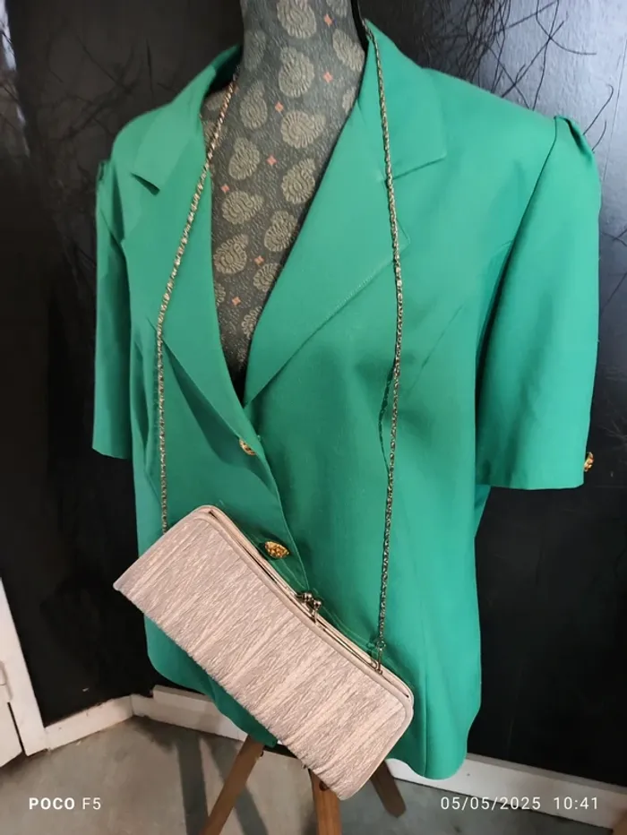 Sac  avec chaîne argenté - photo numéro 3