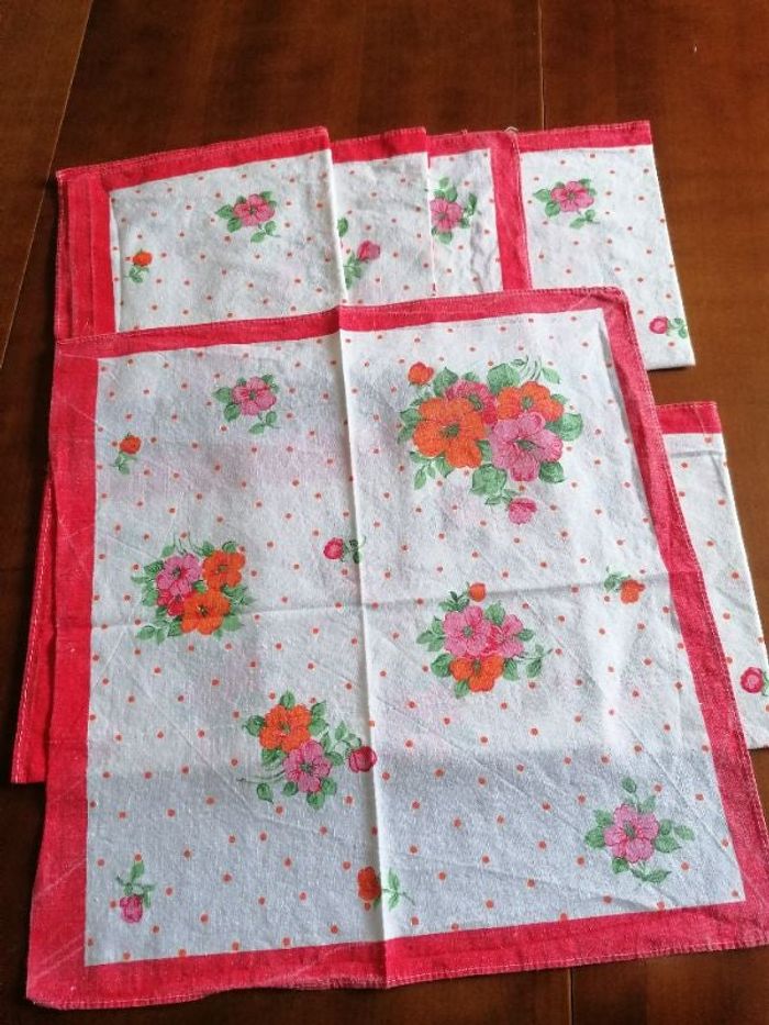 8 serviettes de table coton