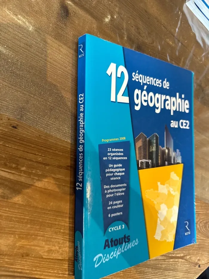 Lot de deux livres 12 et 15 séquences de géographie au CE2 - photo numéro 2