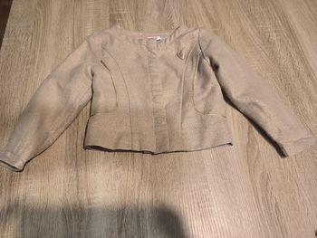 Veste dorée paillettée fille 3 ans