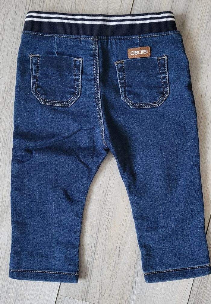 Pantalon jean OBAIBI 6 mois - photo numéro 2