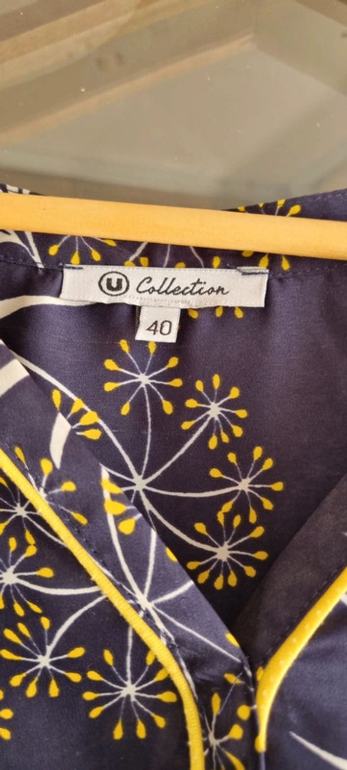 Tunique bleue à motifs - photo numéro 3