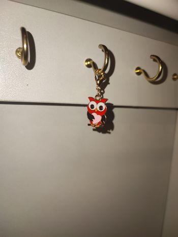 Porte-clé hibou cœur – Neuf