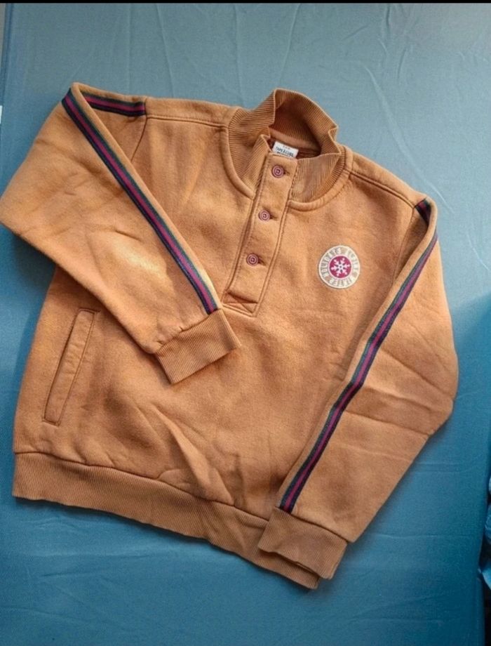 Sweat col montant camel - photo numéro 2