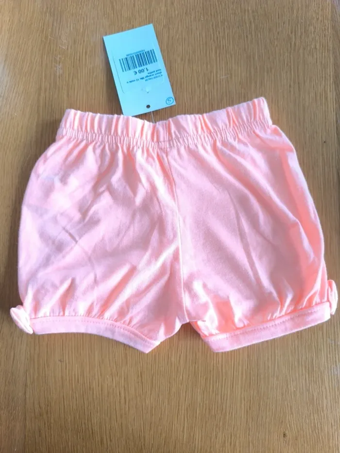 318586 short rose fille 12 mois u tout petits - photo numéro 2