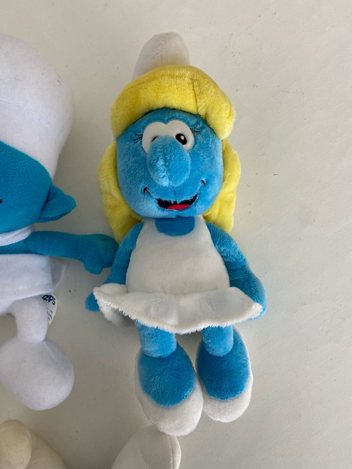 Lot peluches les schtroumpfs - photo numéro 2