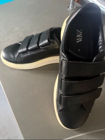Chaussures Hommes à scratch Zara noir