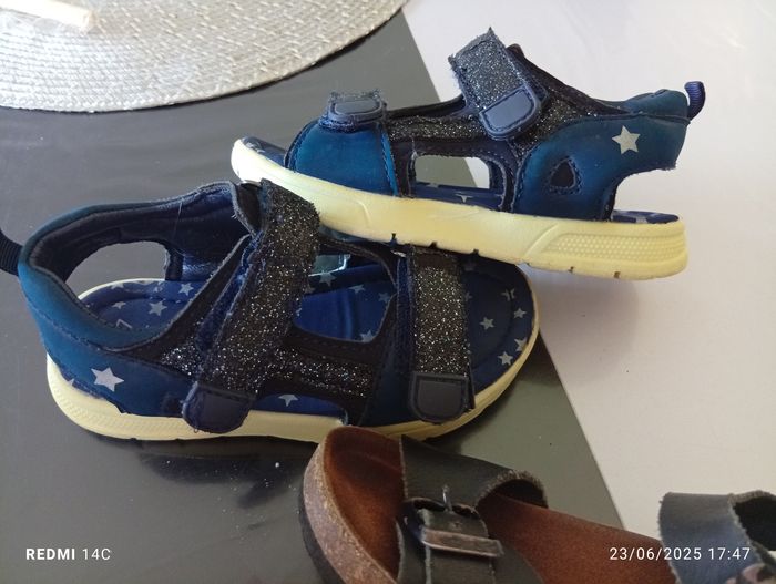 Lot 2 paires de sandales fille 27 - photo numéro 3